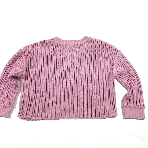 New American Eagle V Neck Cardigan Sweater Pink - Picture 2 of 6